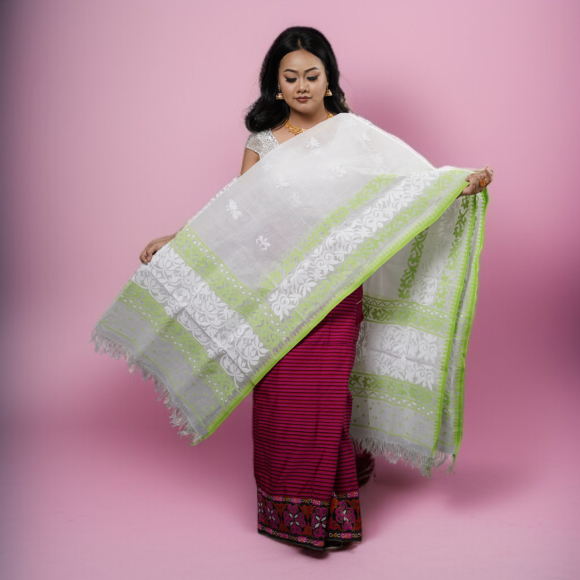 Shawl (Innaphi) with Floral Motif - Image 2