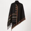 Handcrafted Black Embroidered Traditional Shawl – Premium Soft Weaving